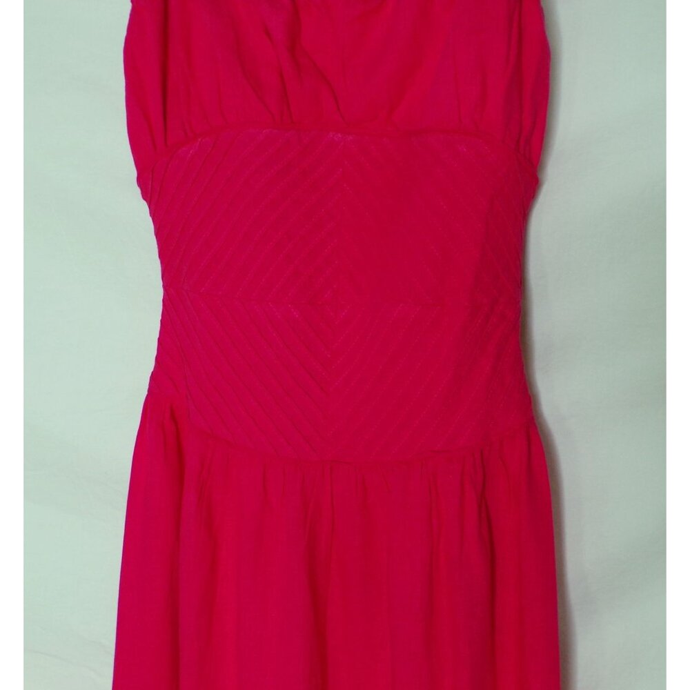🆕 FREE PEOPLE Santorini Maxi Dress Tie Straps Coral Red Size 2 - Picture 12 of 13